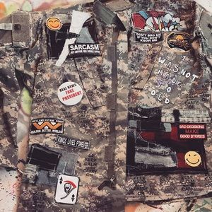 Men’s original army jacket with details